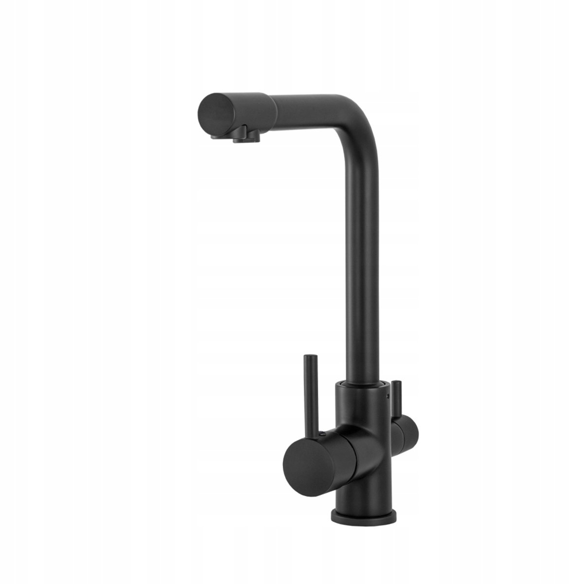 Side Keukenkraan Zwart - 3 Functies: Warm, Koud & Gefilterd Water