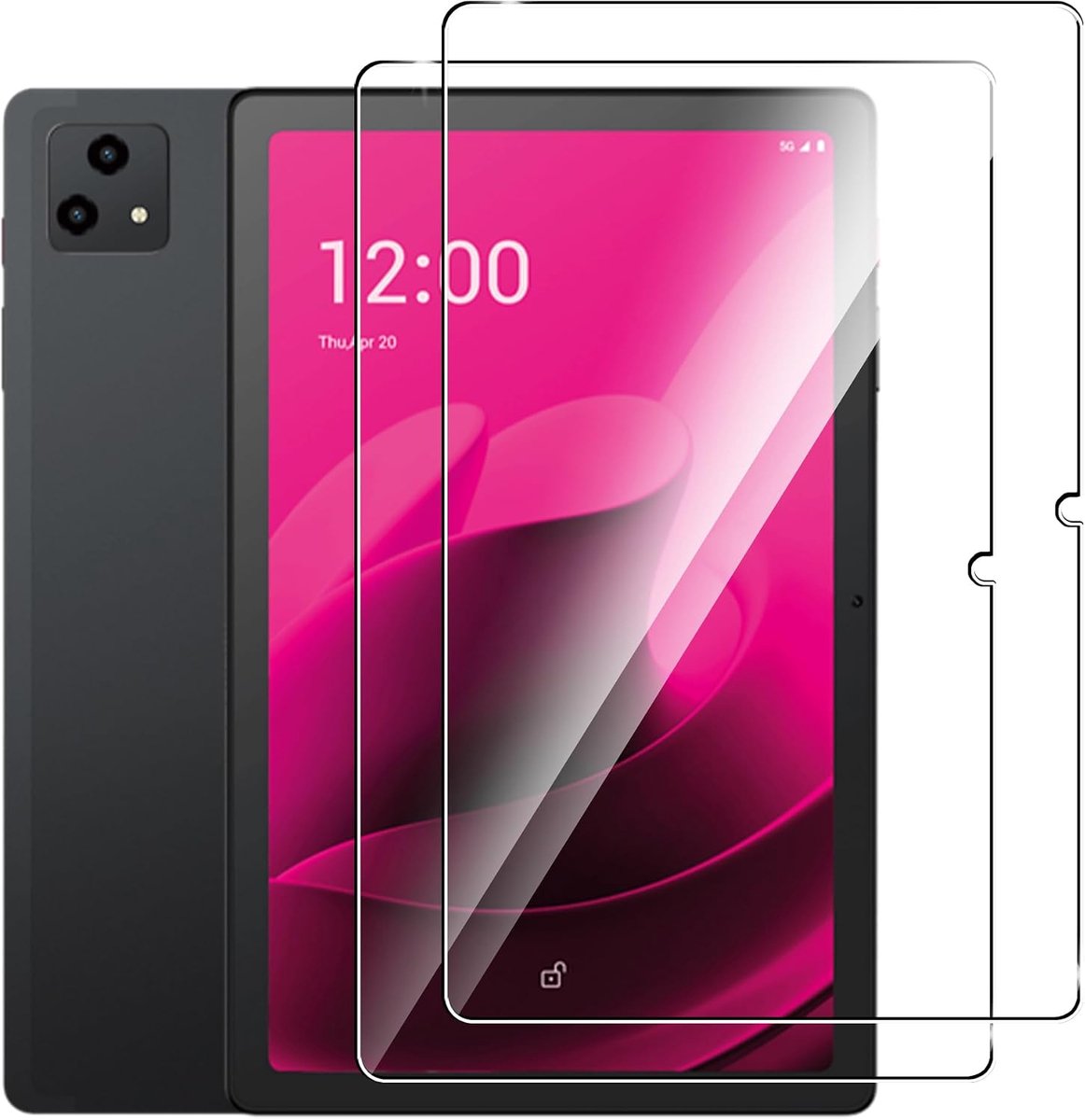Rojeuinn Pack of 2 Protective Glass Compatible with Telekom T Tablet Protective Film, 9H Hardness, Scratch-Resistant - ShopVlot