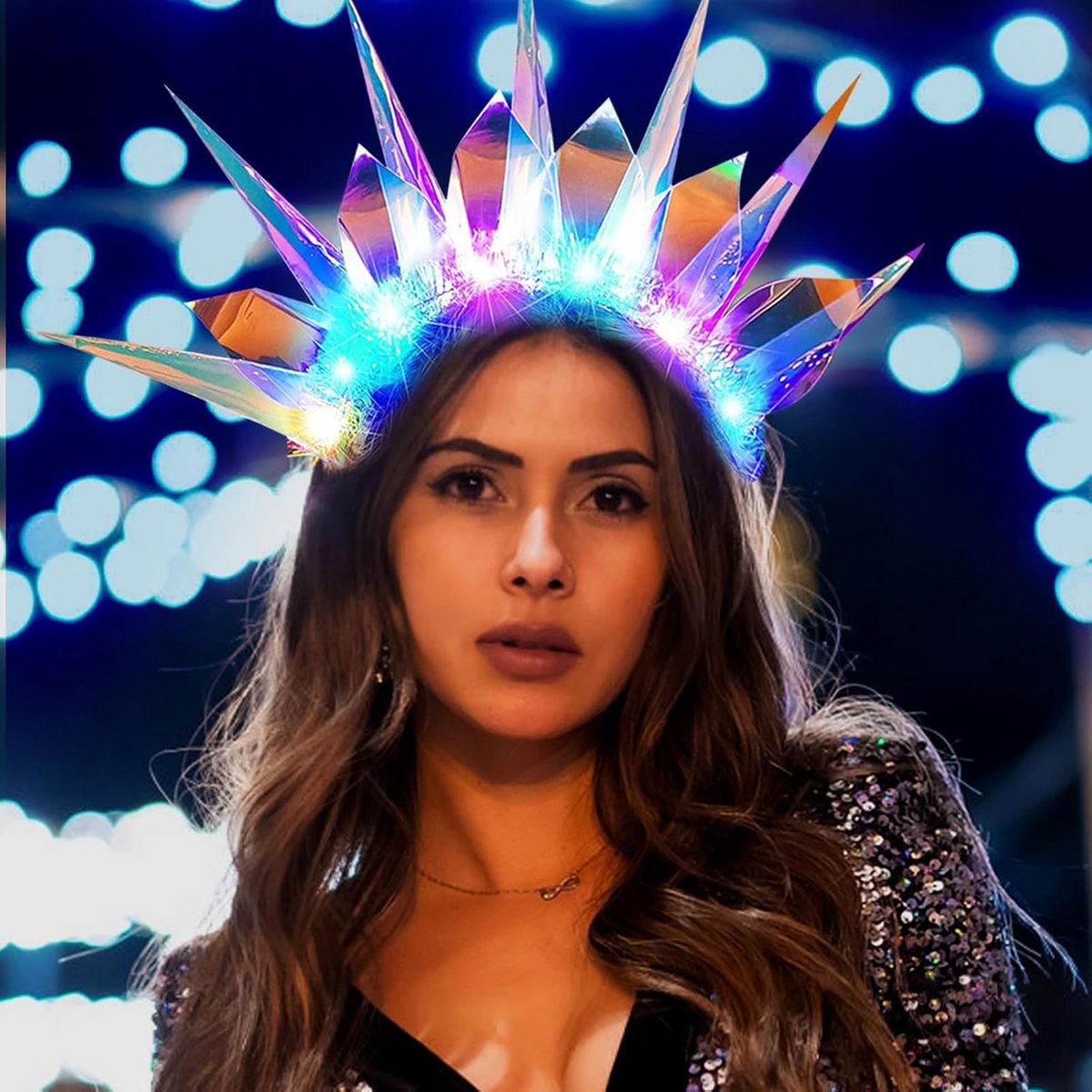 Luminous Headband, Luminous Headband, Star Headband, LED Crown Party Hairband, Glittering Headband, Glitter Star Party - ShopVlot