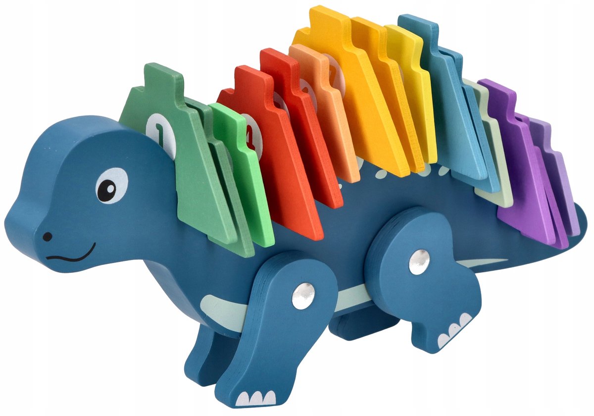 Houten Dino Puzzel met Cijfers 1-15 - Educatief Speelgoed