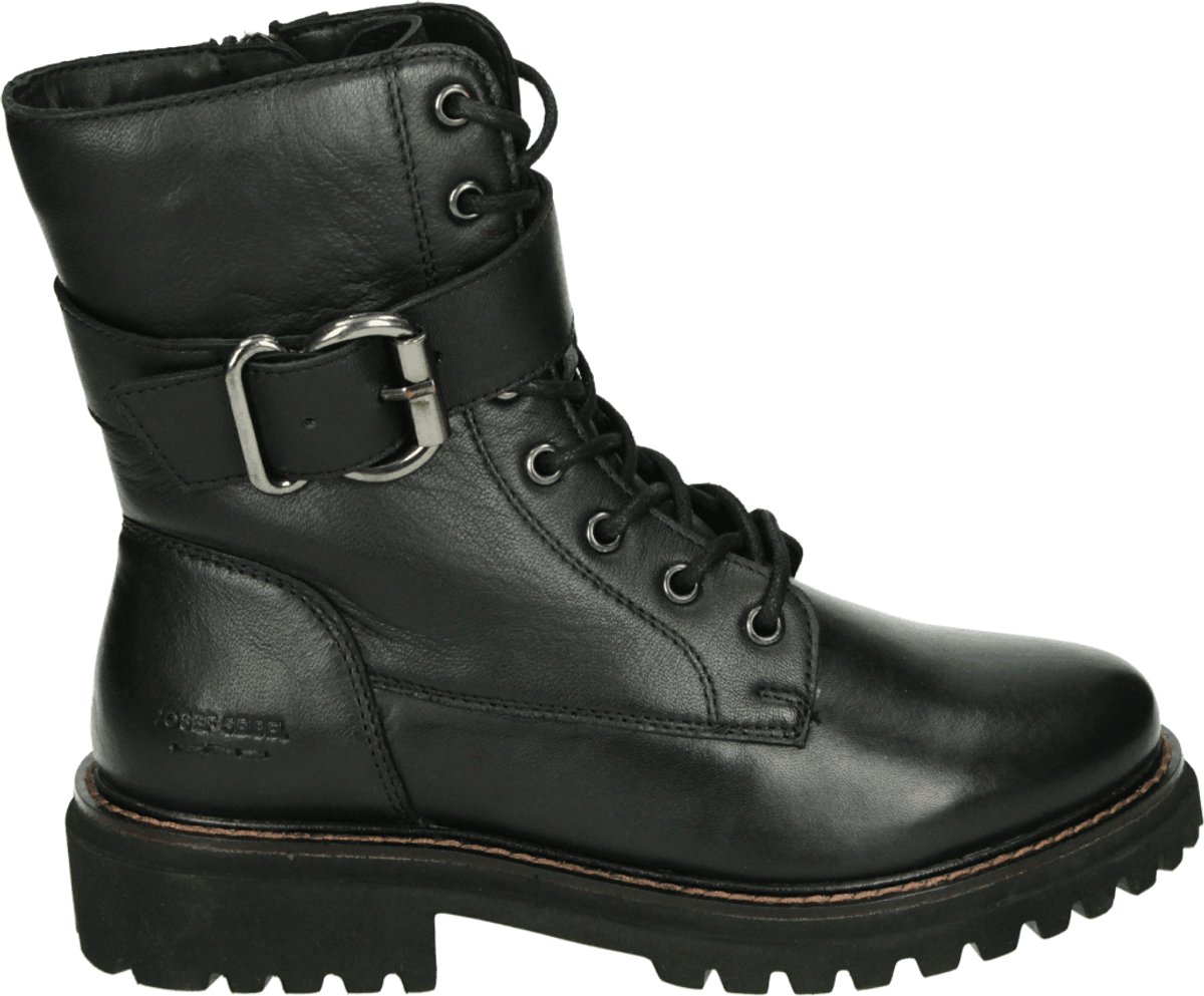 Josef Seibel - RACHEL 04 - Hoge sneakersVeterbootsDames veterschoenenDames sneakersHalf-hoge schoenen - Kleur: Zwart - Maat: 37