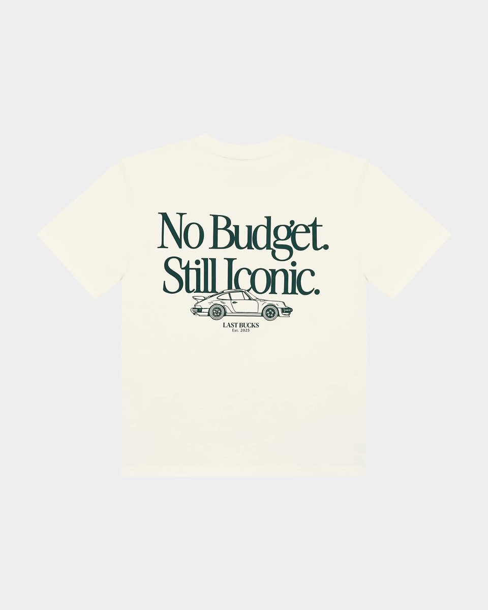 Last Bucks - The Iconic Tee - Heren T-shirt - Offwhite - Maat M - Regular Fit