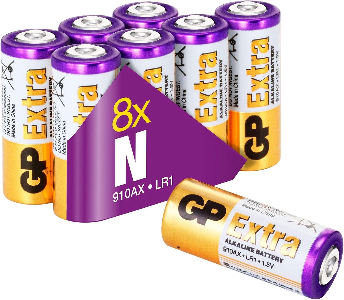 Alkaline batterij LR1 1.5 V - 16 stuks - hoge efficiëntie - langdurige energievoorziening - ShopVlot