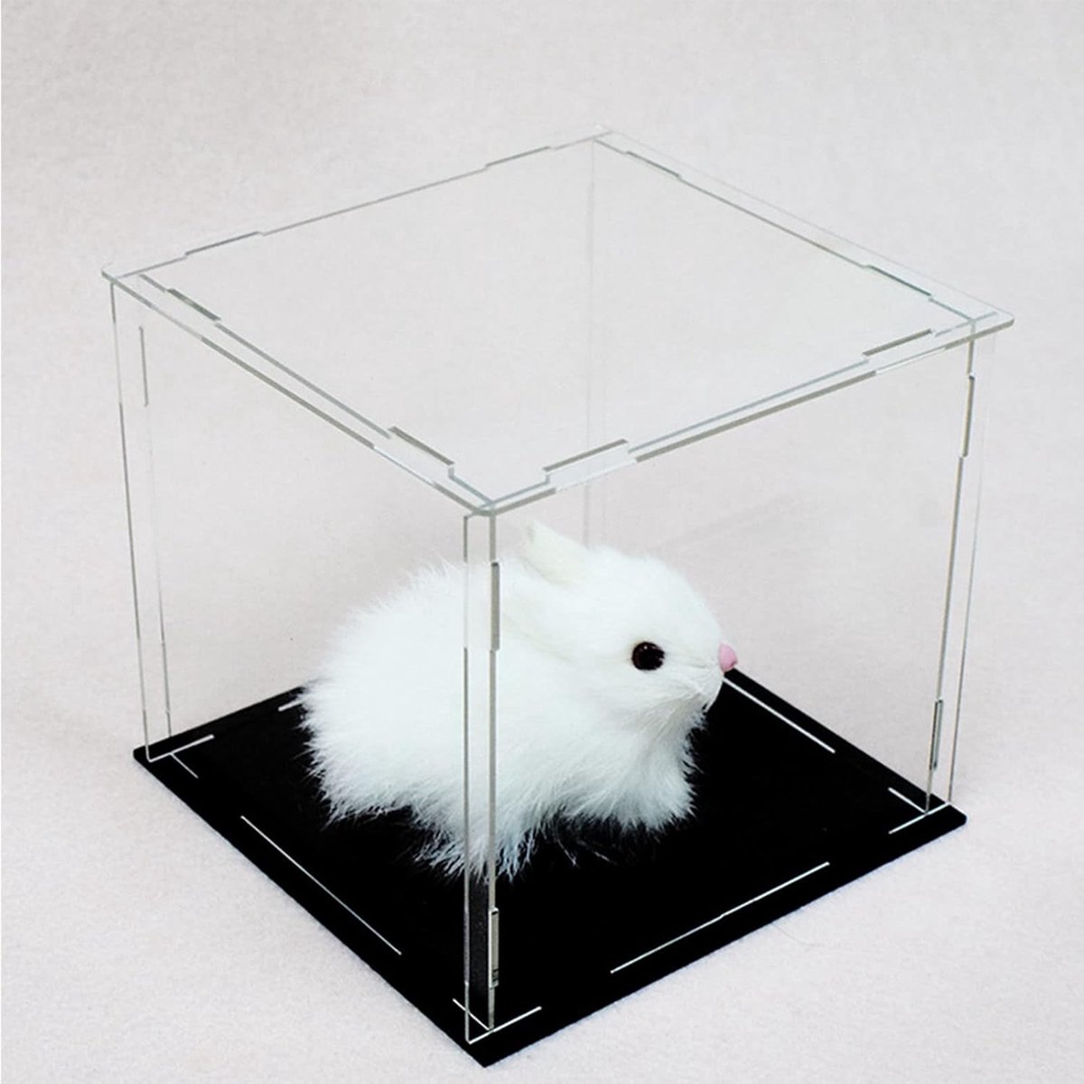 Clear Acrylic Display Case Assemble Opening Door,Thickened Base,Dustproof Protection Showcase for Action Figures,Toys - ShopVlot