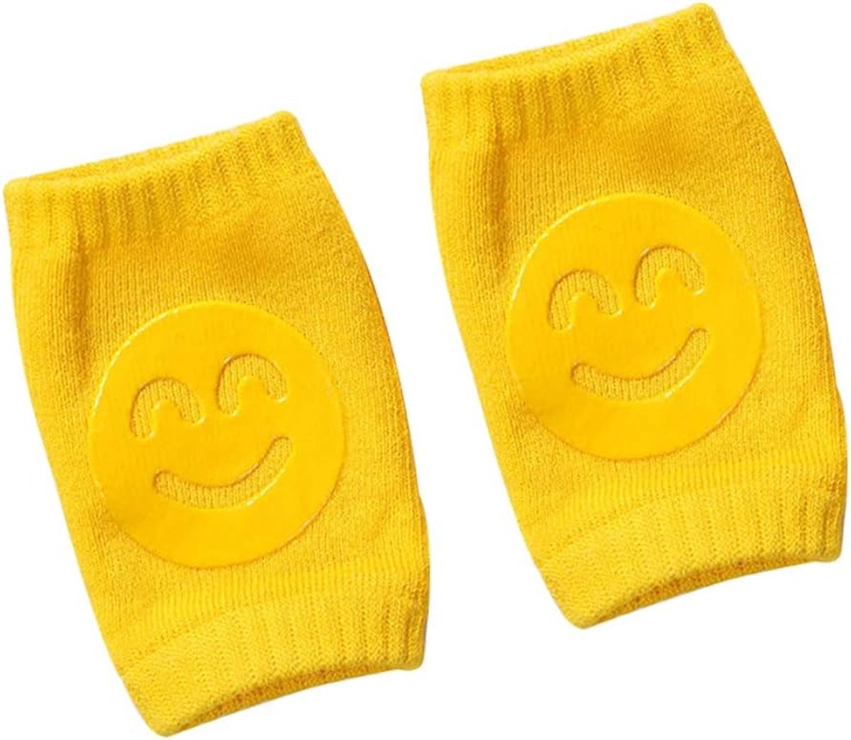 Kniebeschermers baby - Knie kussentjes baby - Kruipbeschermers - Leren kruipen - Baby knee pads - Geel - 1 paar - Jonyx