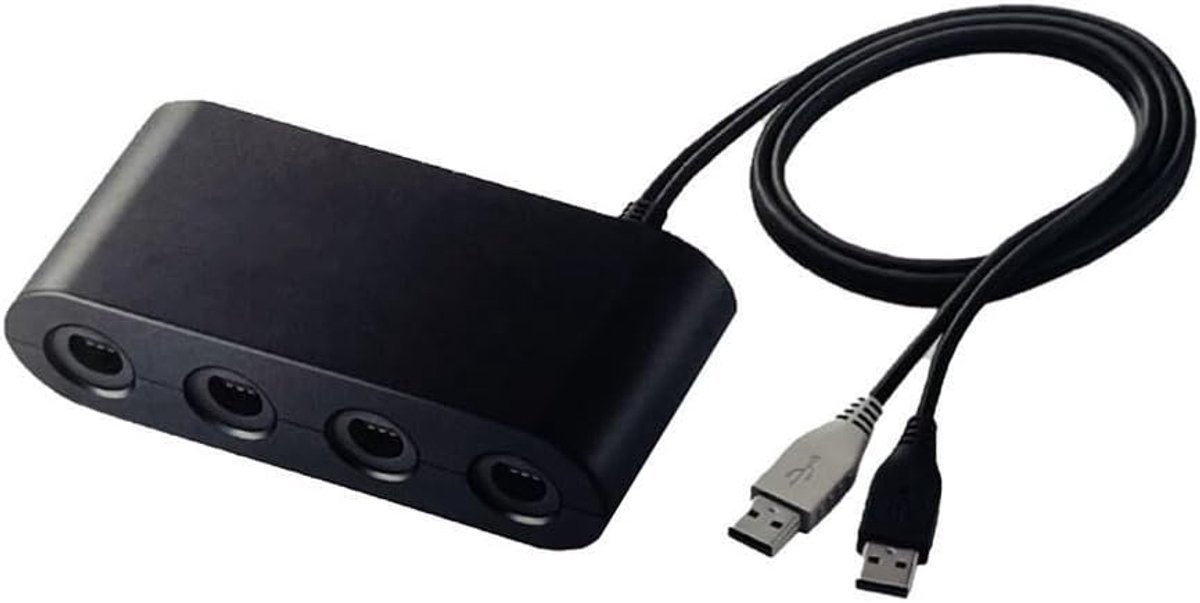 Jerilla NGC Controller Adapter for GameCube Controller, Converter Supports 4 GC Controllers Compatible with Nintendo - ShopVlot