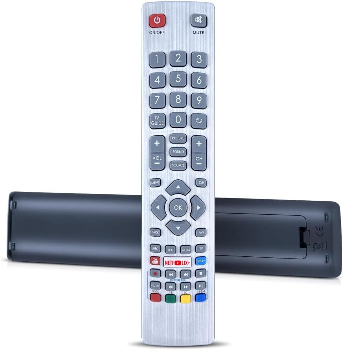 DH-1710 Replacement Remote Compatible with PLAYER Sharp Smart TV with Nteflxi YouTube, No Installation Needed - ShopVlot
