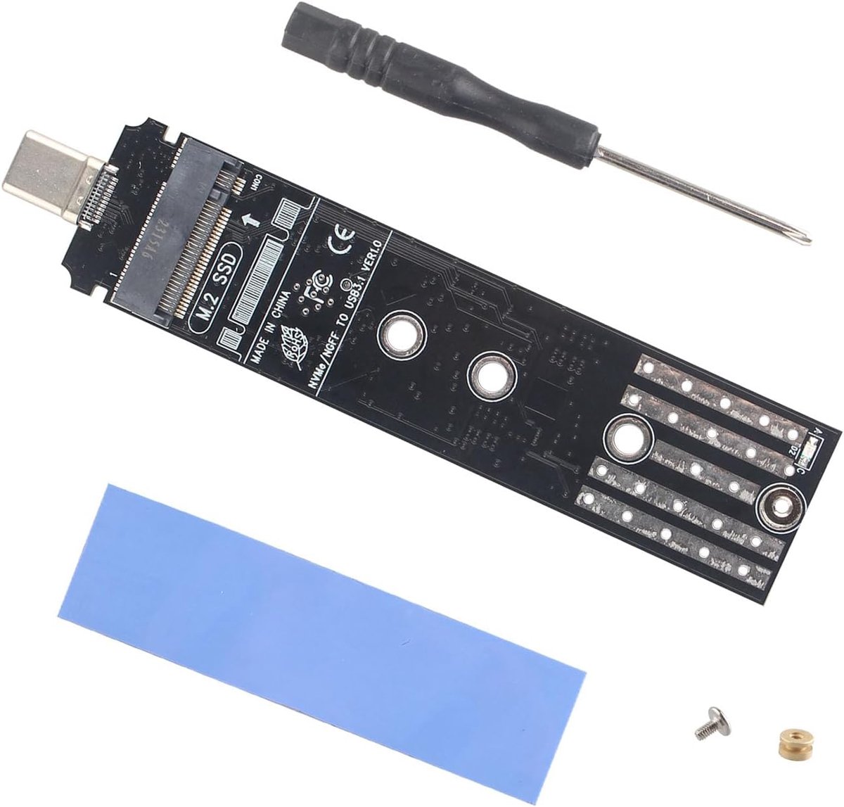M.2 NVME NGFF SSD to USB Adapter USB 3.1 Type C Converter 10Gbps USB to SATA PCIE Reader B/M Key Hard Drive Enclosure - ShopVlot