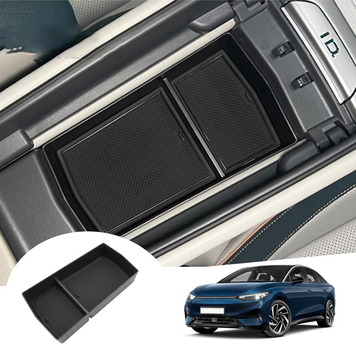 GAFAT Compatible with VW ID.7 2024 2025 2026 Storage Box for Center Console, ID7 GTX Tourer 2024 Armrest Organizer - ShopVlot