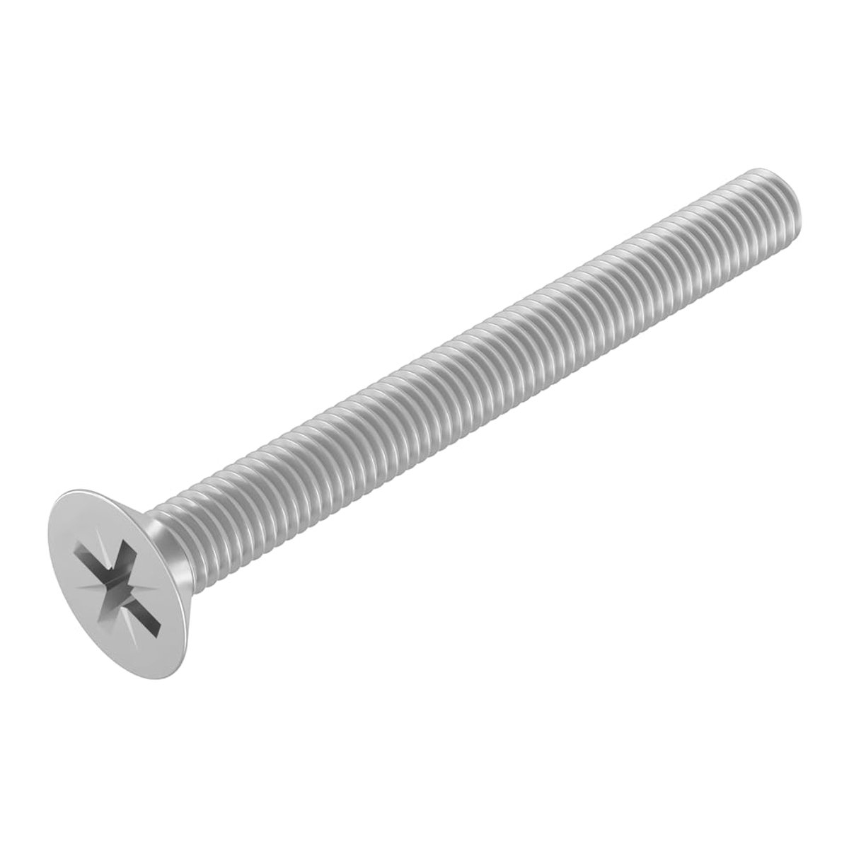 SECCARO Countersunk Screw M4 x 40 mm, Stainless Steel V2A VA A2, DIN 965, Phillips Head/PZ, Full Thread, Pack of 20 - ShopVlot