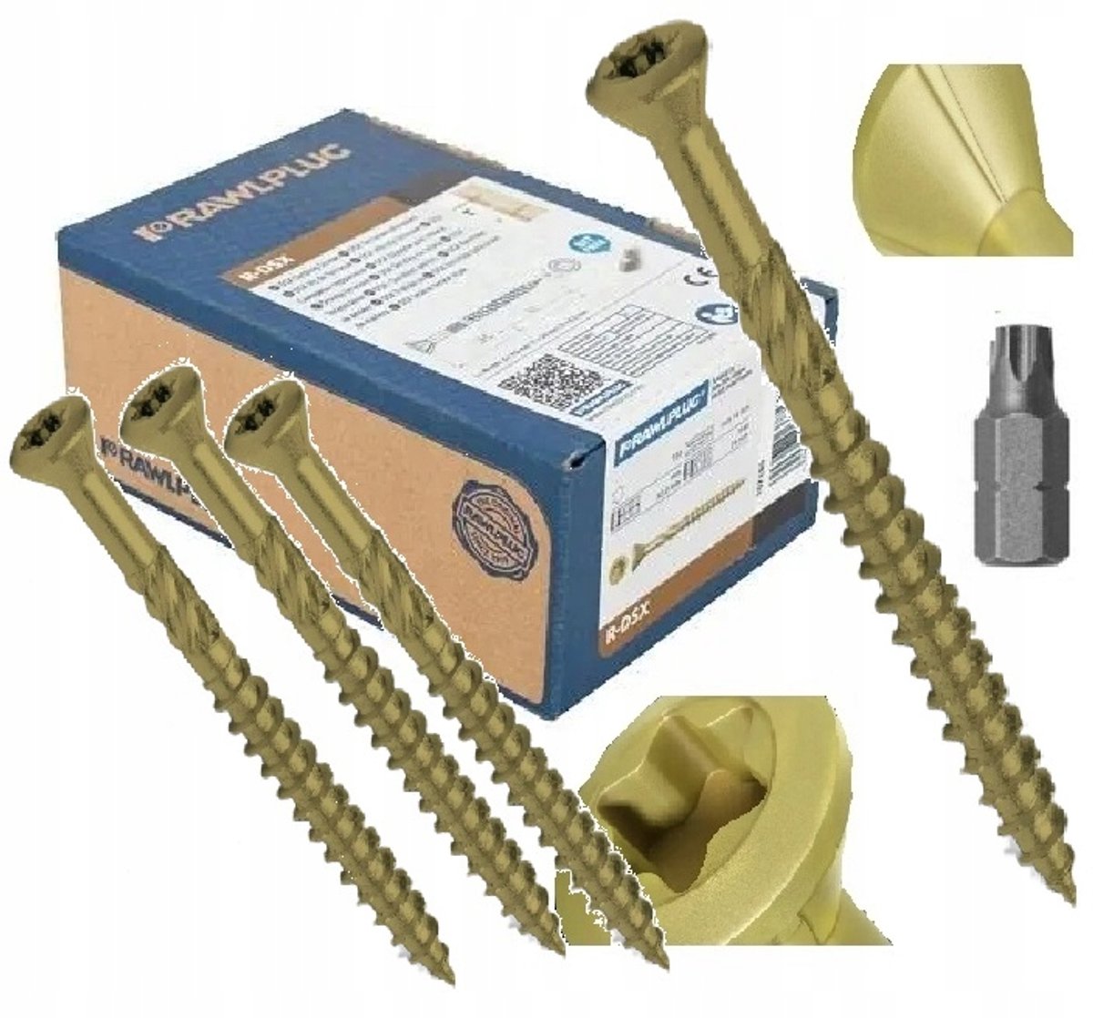 Rawlplug Terrasschroeven R-DSX 4,5x40mm (200st) + Bit