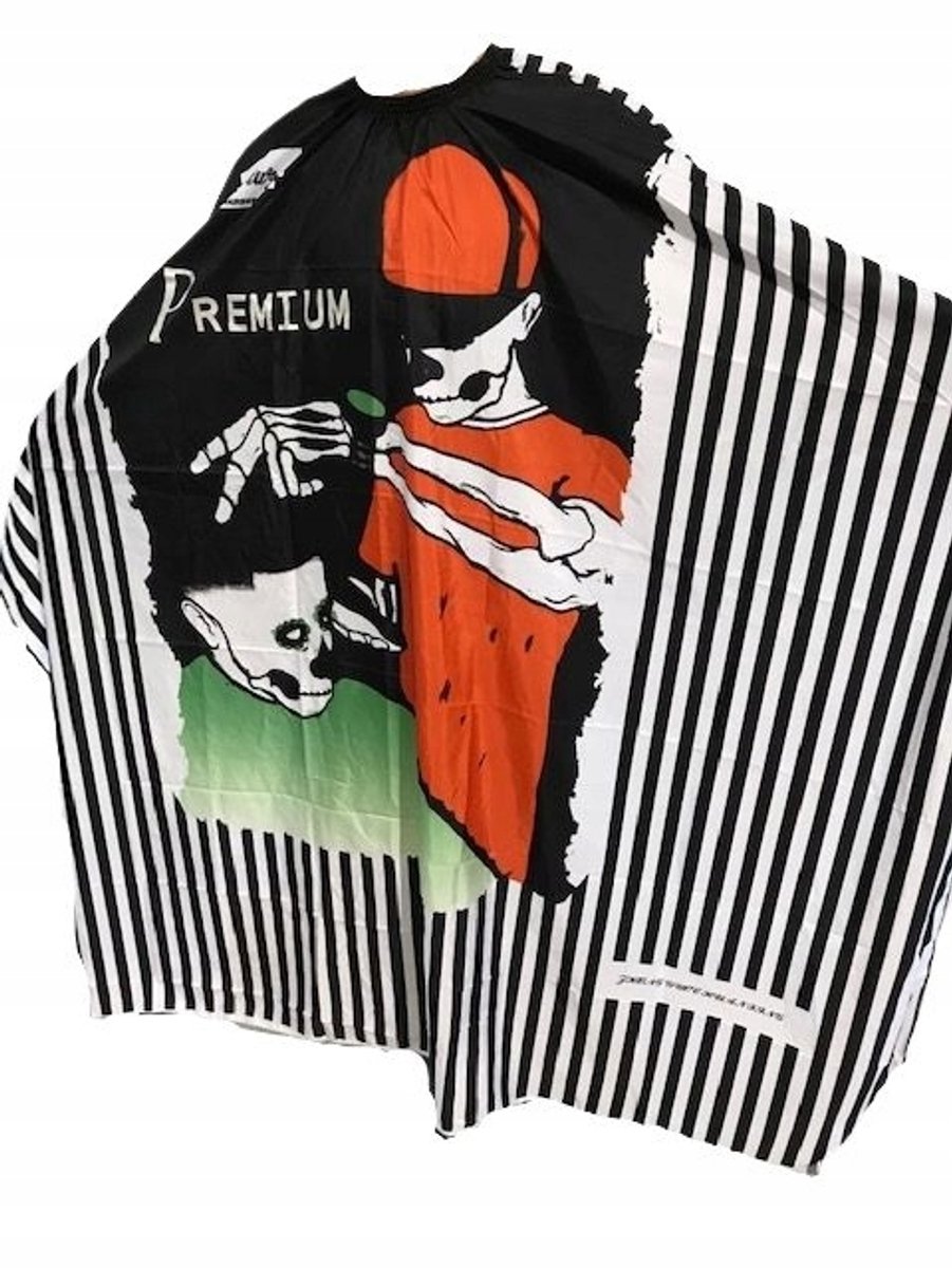Barbier Cape Schedel Design - Professionele Kapmant voor Heren