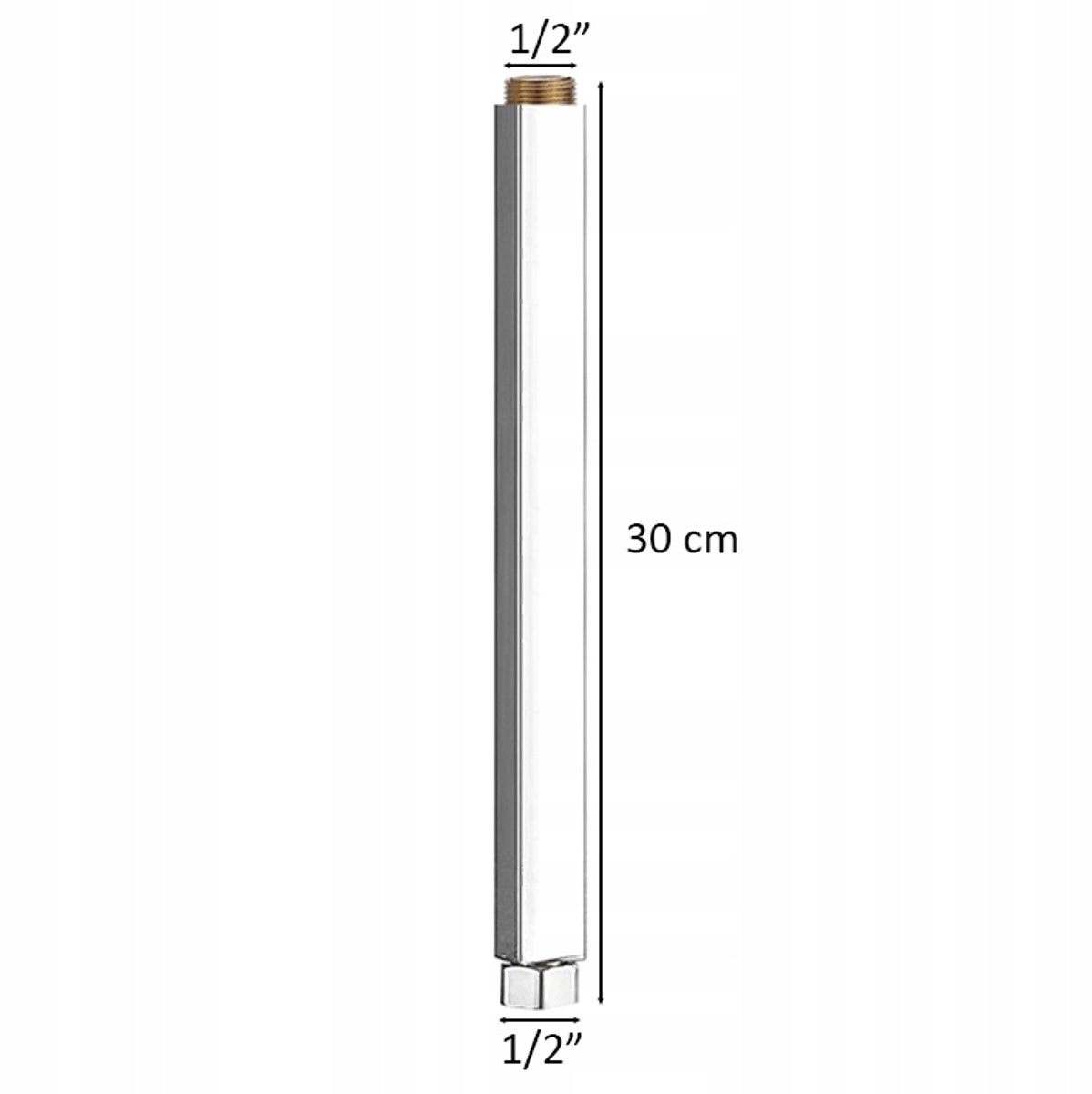 Verlengstuk Douchekolom 1/2" - 30 cm