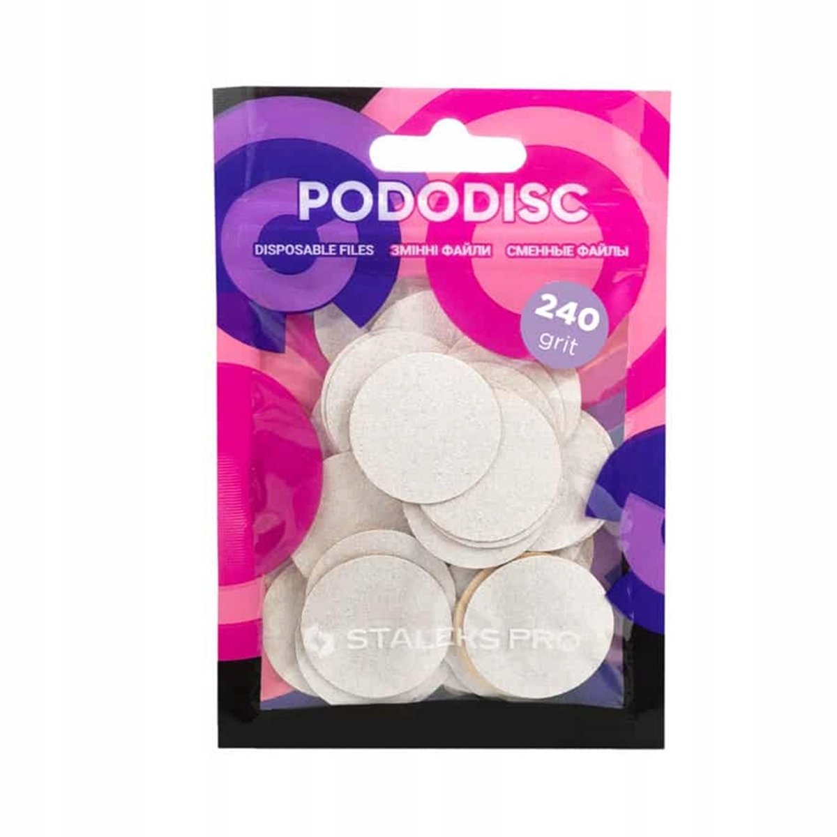 Vervangende Pododisc L 25mm Korrel 240 Schuurpads (50 stuks)