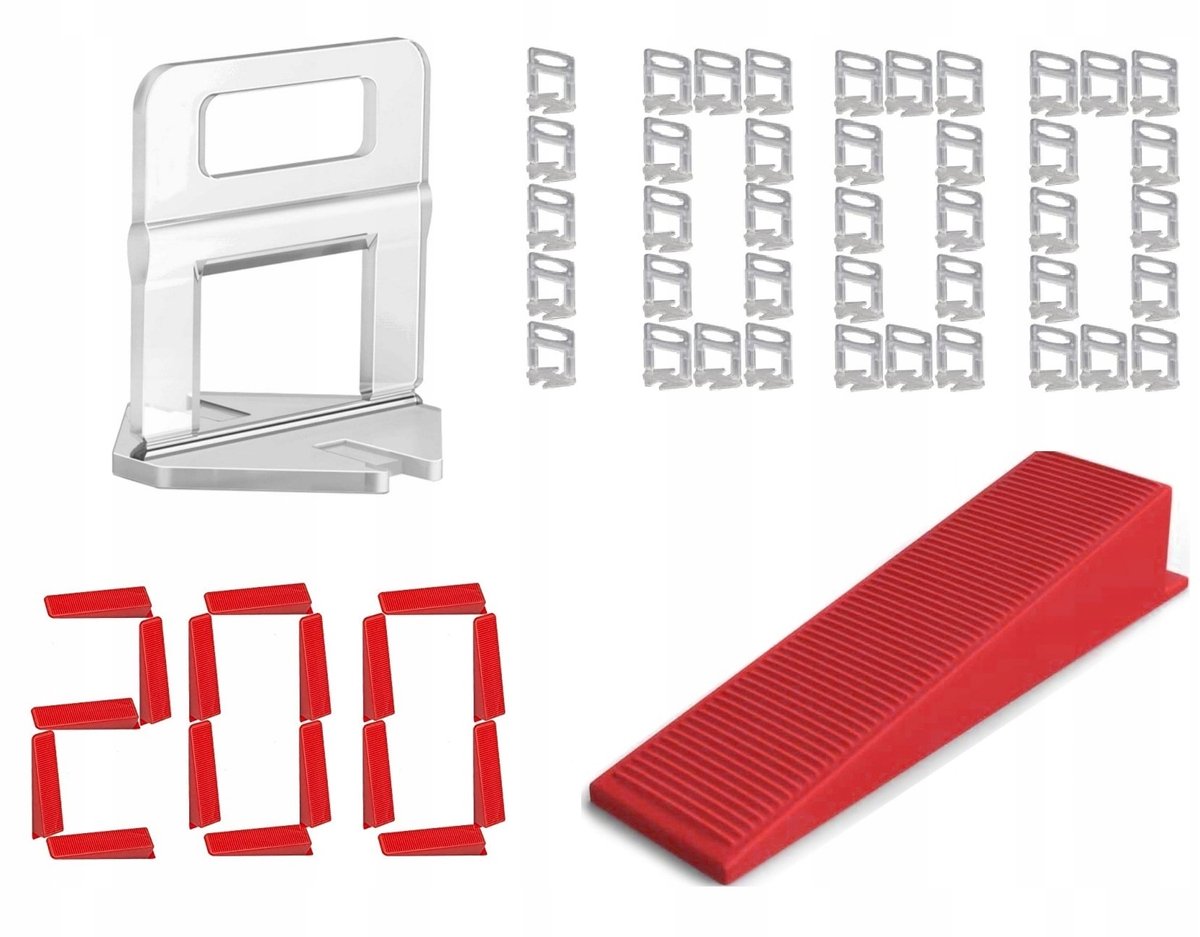 Groot Tegel Leveling Systeem: Clips & Wiggen 2.0mm (1200 stuks)