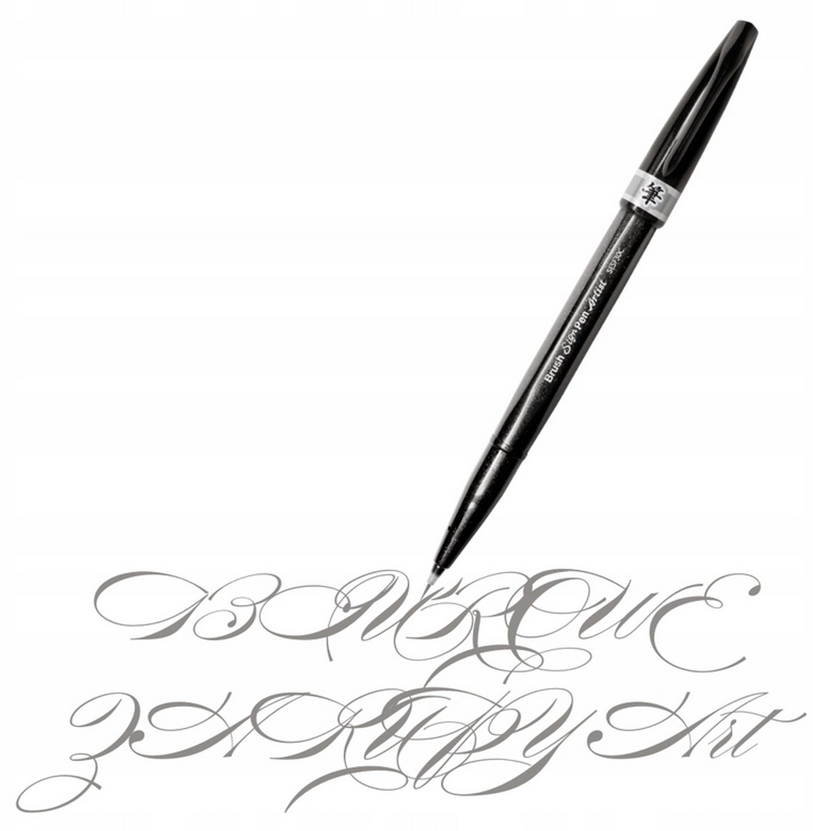 Pentel Brush Sign Pen Kalligrafie Marker - Grijs