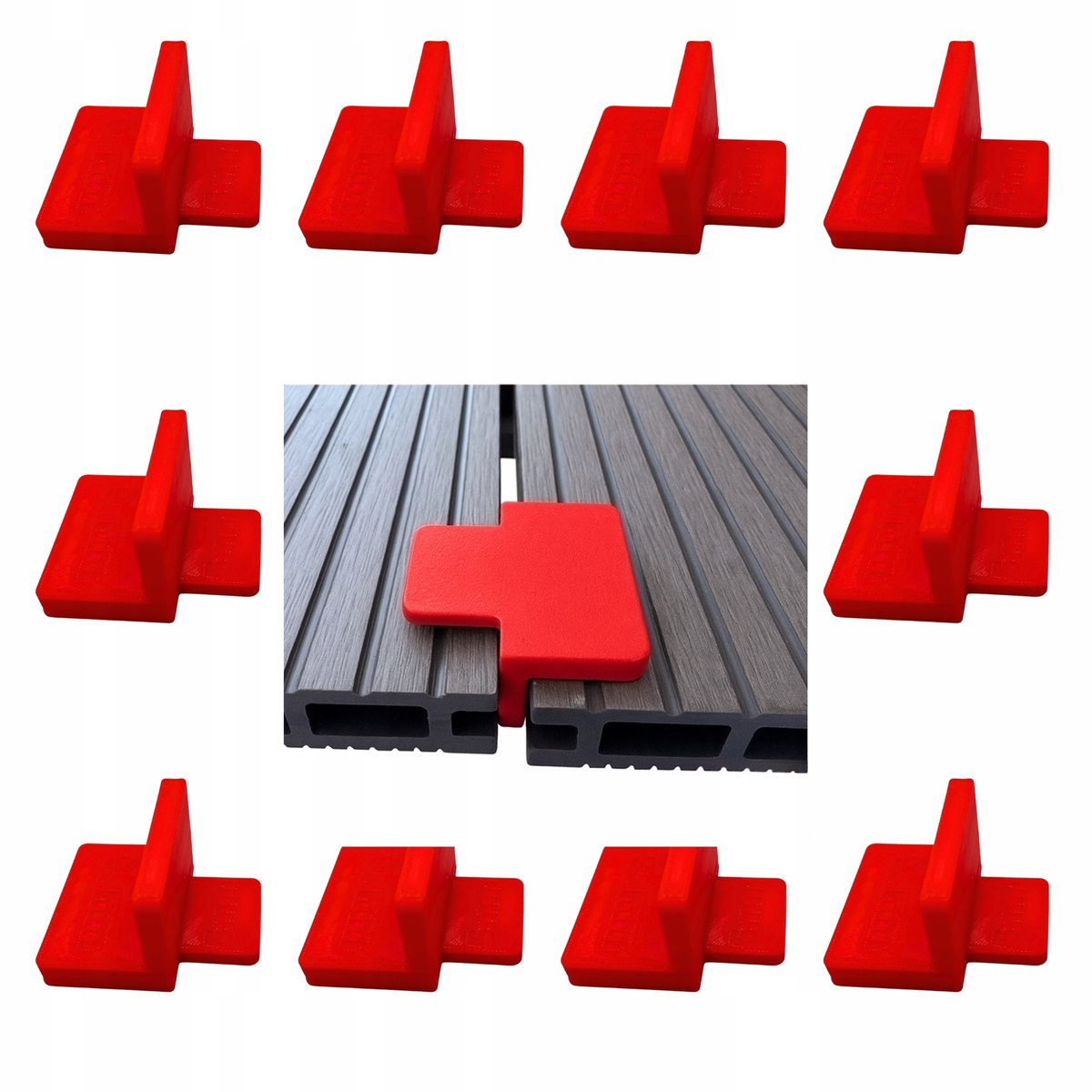 10x Terrasplank Afstandhouders - 5mm, 7mm, 9mm - Merkloos