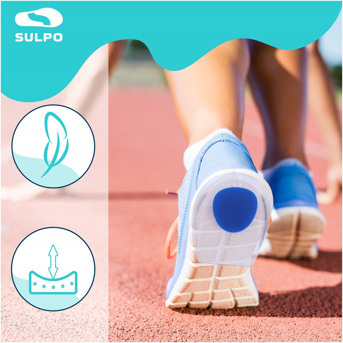 4x Gel Hielspoor Inlegzolen - Comfort & Demping Schoen Accessoires