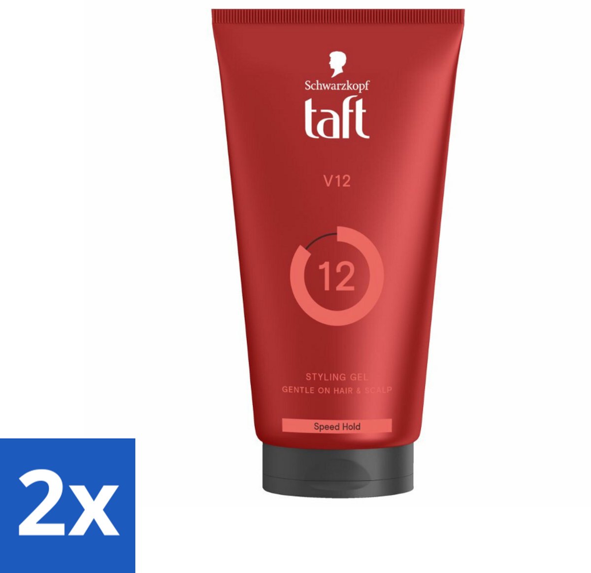 2 x Taft - V12 - Styling Gel - Turbo fixatie - 150 ml - Haargel - Taft - Stylinggel - Turbo Fixatie - Snel Drogend