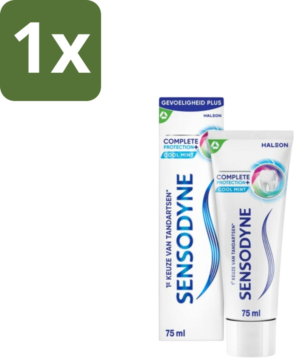1 x Sensodyne - Tandpasta - Complete Protection + Cool Mint - Koele Munt - 75 ml - Gevoelige Tanden - Tandpasta - Mondverzorging - Tandgevoeligheid - Cool Mint