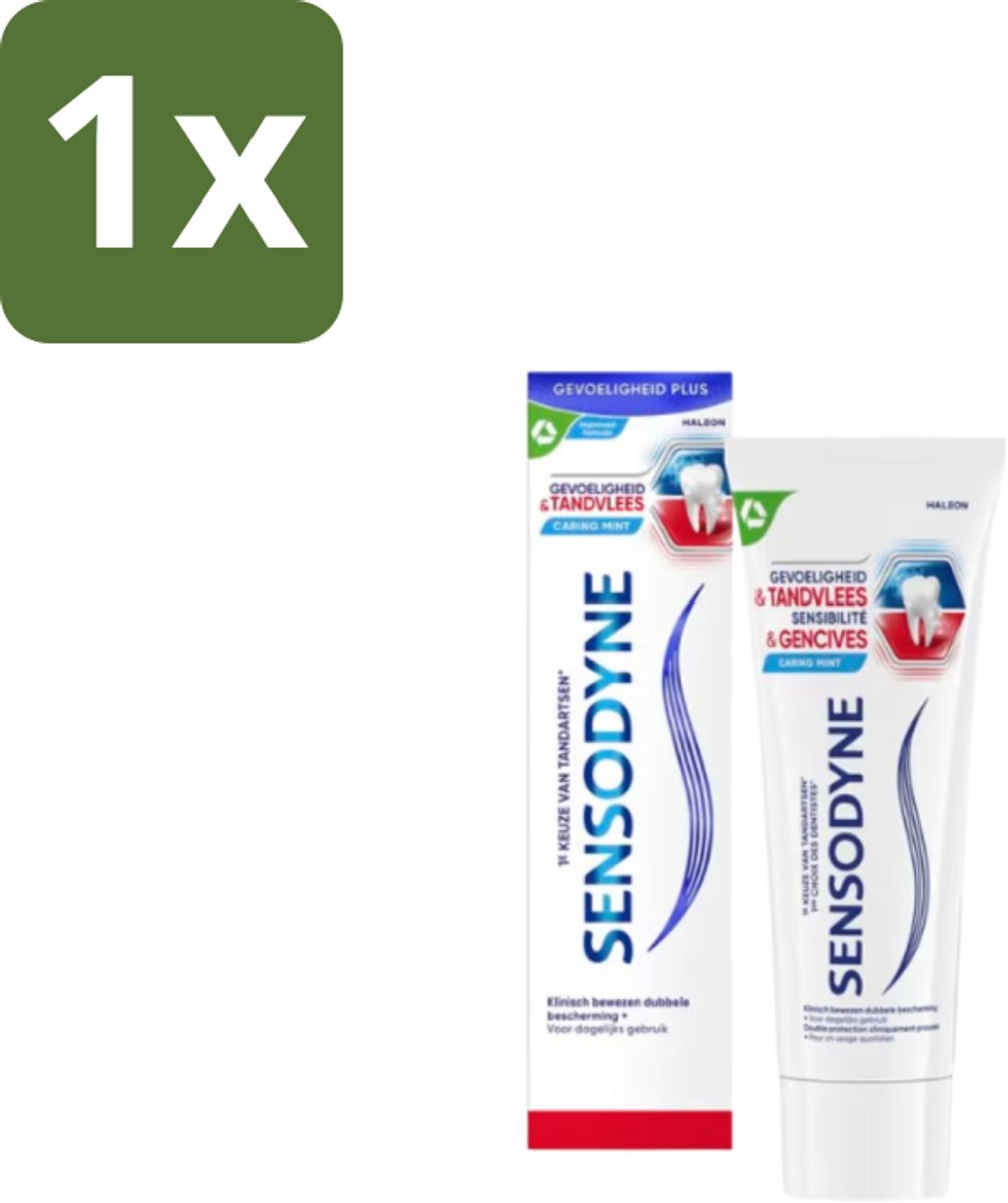 1 x Sensodyne - Tandpasta - Gevoeligheid & Tandvlees - Tandvleesverzorging - 75 ml - Gevoelige Tanden - Tandvleesbescherming - Tandpasta - Tandgevoeligheid - Tandvleesproblemen