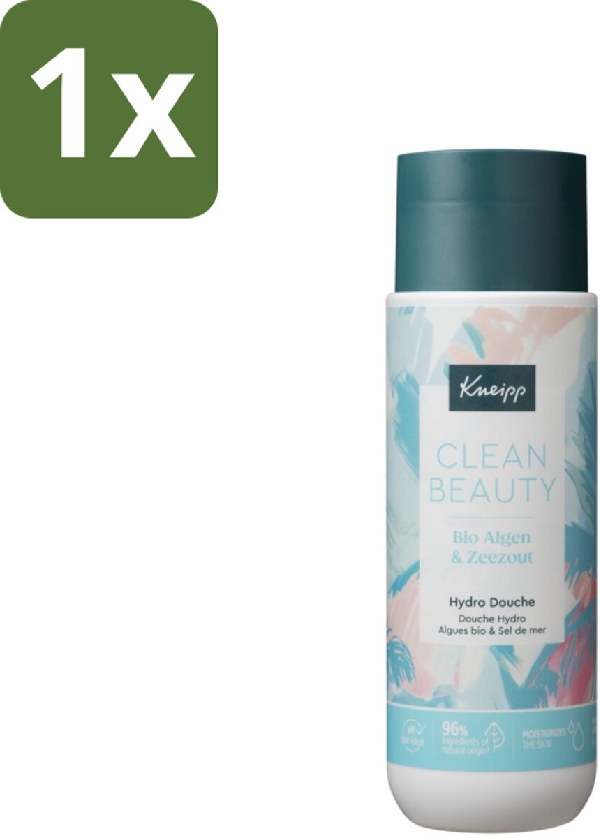 1 x Kneipp - Douchegel - Clean Beauty - Algen & Zeezout - 200 ml - Douchegel - Algen - Zeezout - Natuurlijke Douchegel - Clean Beauty