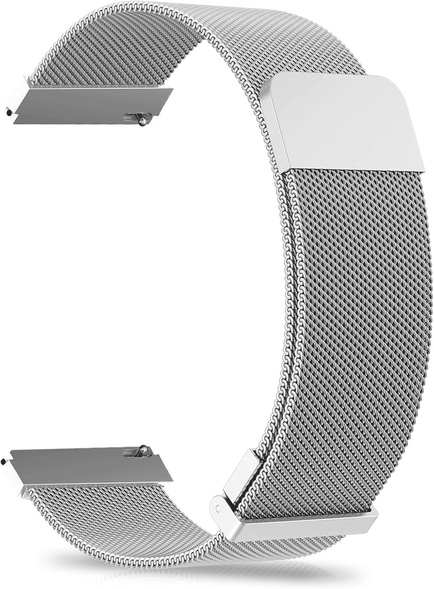 Horlogeband RVS 18mm/20mm/22mm - Dubbel Magnetisch - Snelle Bevestiging - Voor Mannen en Vrouwen - ShopVlot
