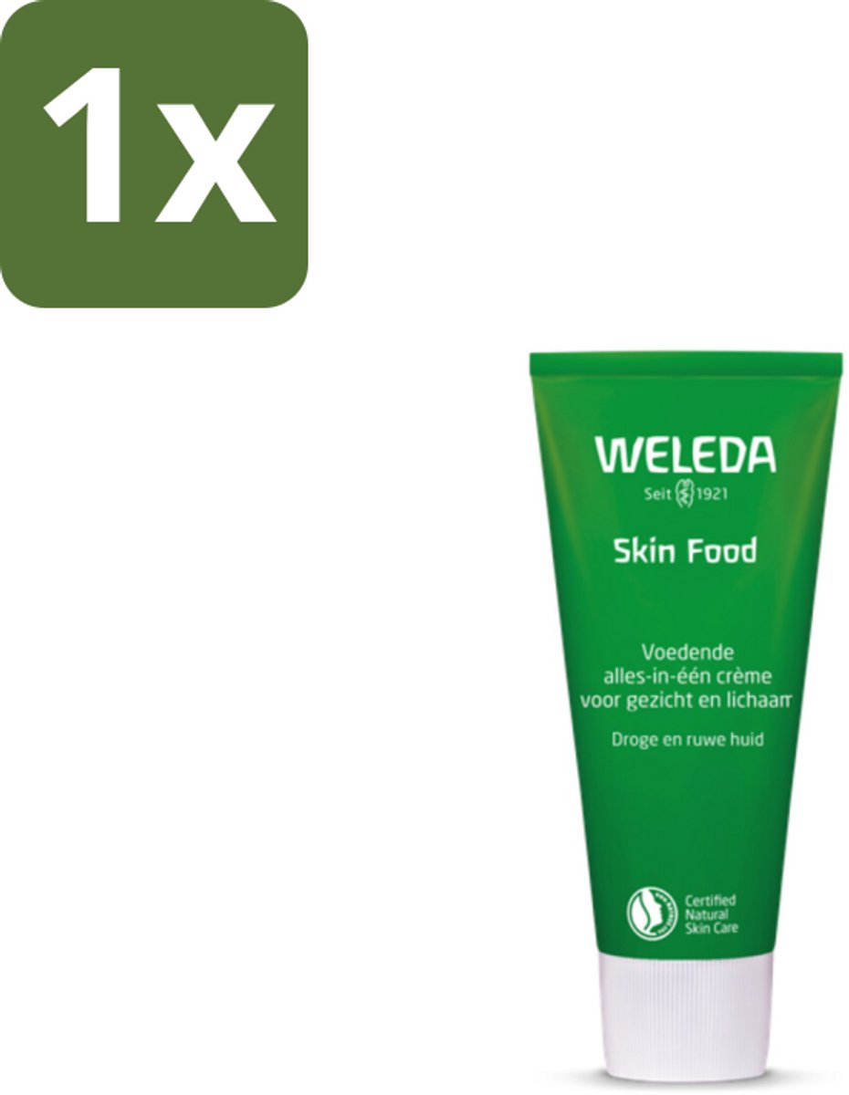 1 x WELEDA - Crème - Skin Food - Droge huid - 75 ml - Droge Huid - Huidverzorging - Crème - Natuurlijke Crème - Skin Food