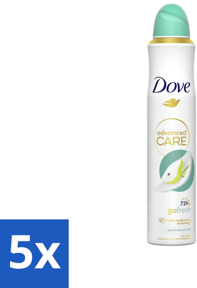 Dove Deodorant Spray - Peer & Aloë Vera - 200 ml - Bulkverpakking - 5 stuks
