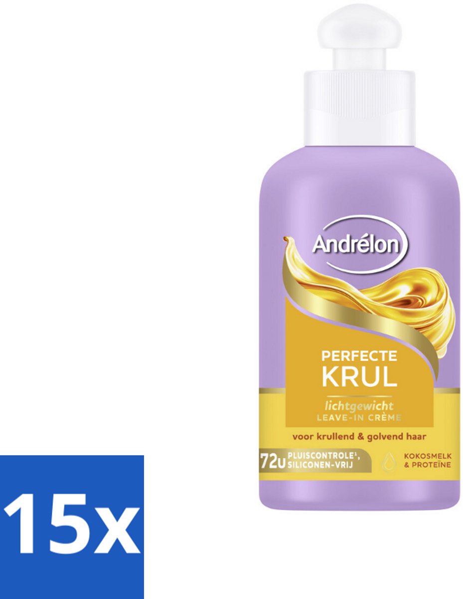 Andrélon – Leave-In Crème – Perfecte Krul – 200 ml - Bulkverpakking - 15 stuks