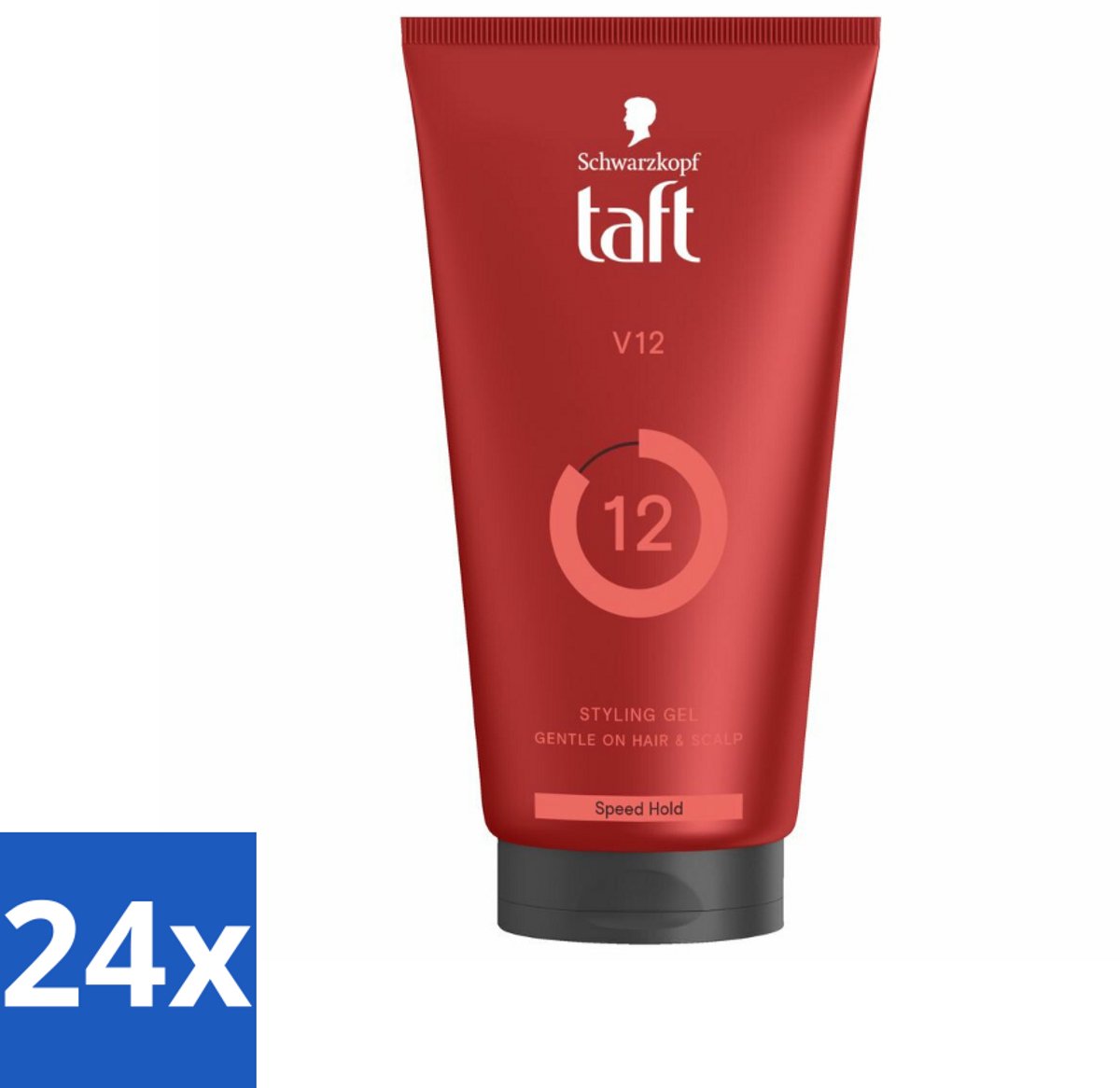 24 x Taft - V12 - Styling Gel - Turbo fixatie - 150 ml - Haargel - Taft - Stylinggel - Turbo Fixatie - Snel Drogend