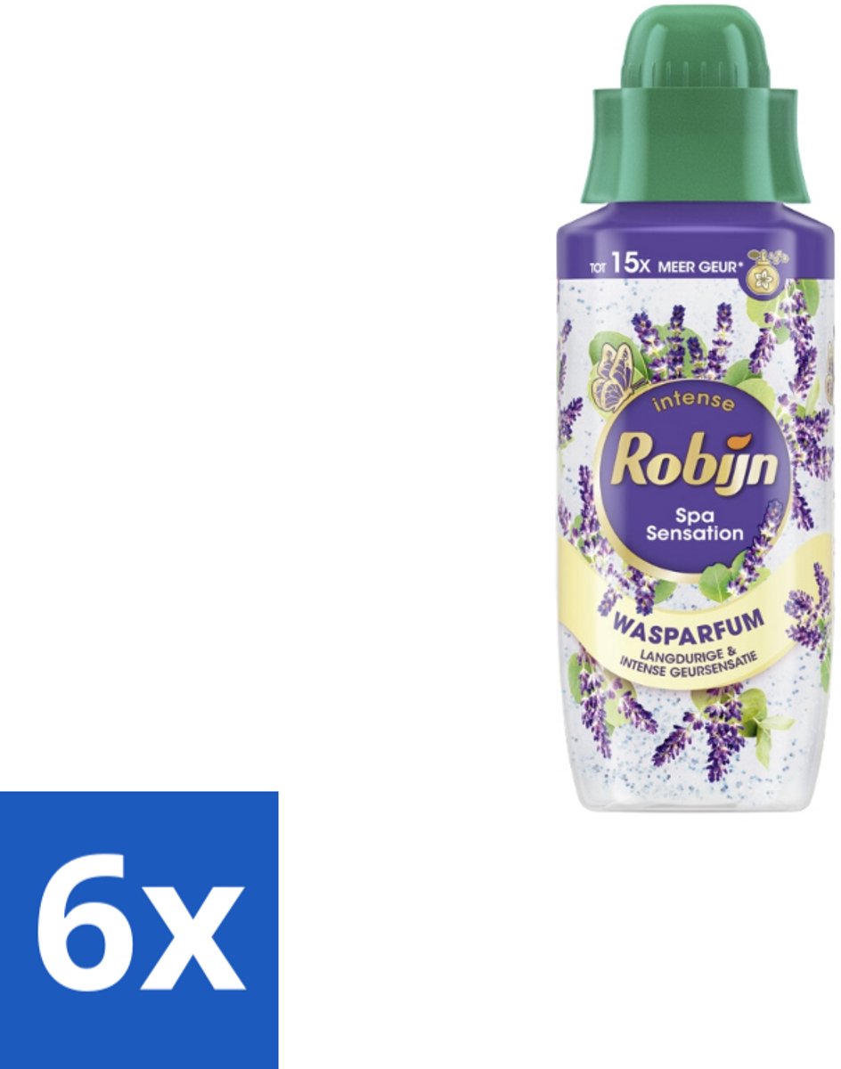 6 x Robijn - Spa Sensation - Wasparfum - 342 ml - Wasparfum - Geur - Wasmiddel - Wasverzachter - Intense Geur
