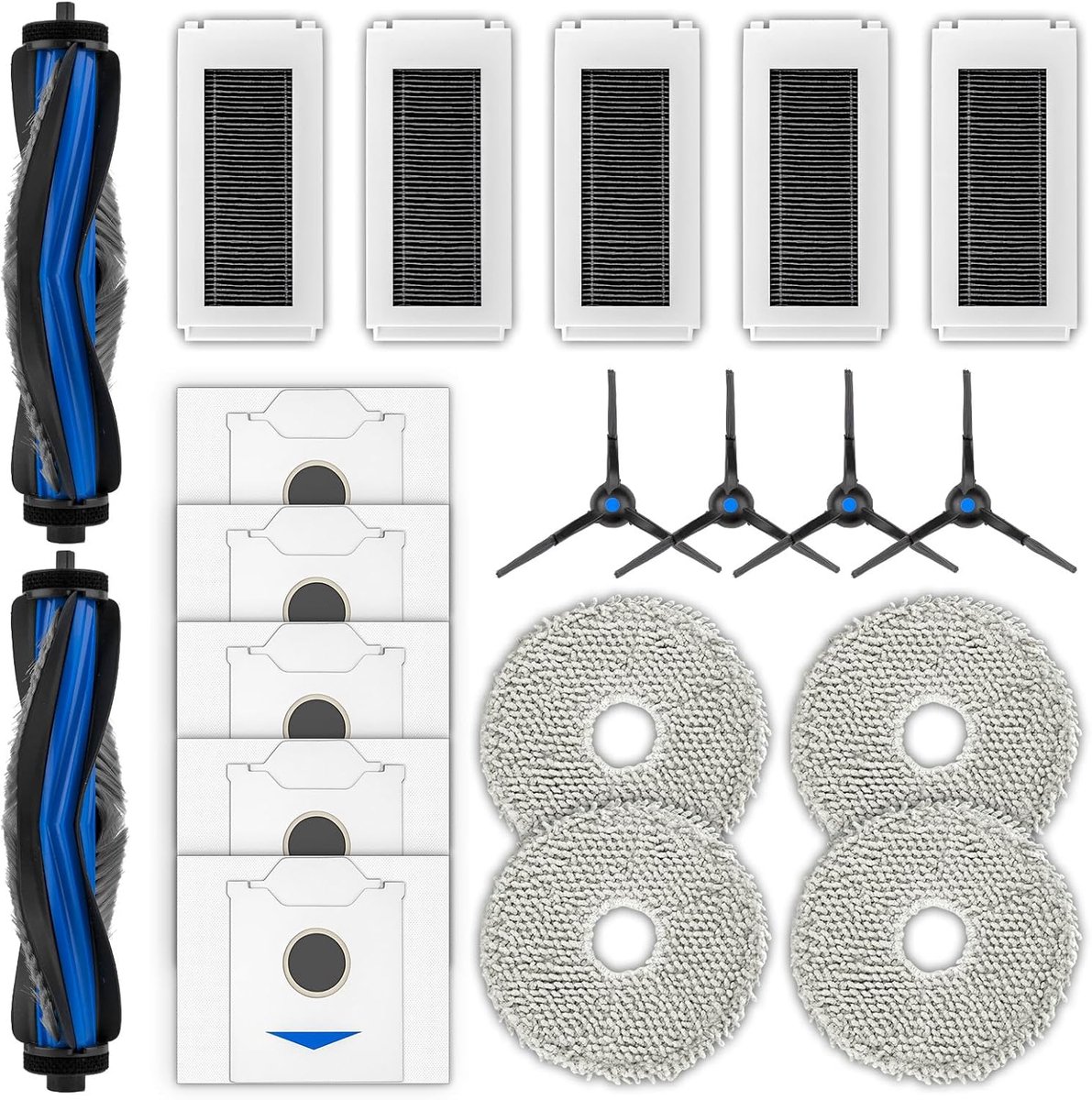 (20 PCS) N30 Omni Replacement Parts Compatible with ECOVACS DEEBOT N30 Omni/N30 Pro Omni Robot Vacuum Cleaner, 2 - ShopVlot
