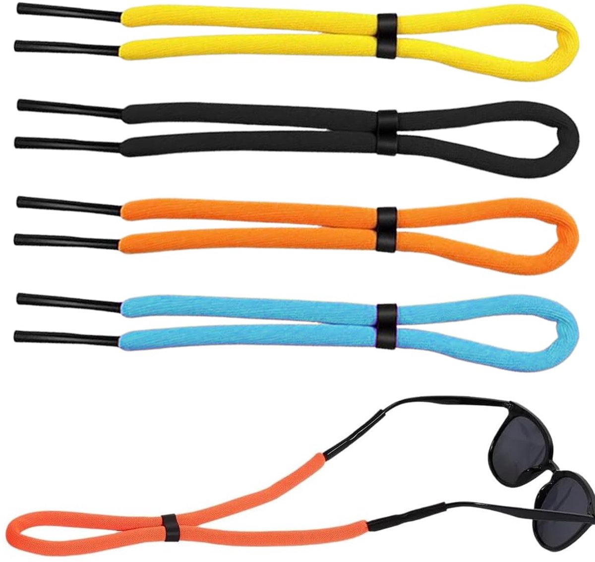 GXGM 4 stuk veters voor zwembadbrillen, -band, -band voor watersport, sportbrillen, look voor strand, robuust en - ShopVlot