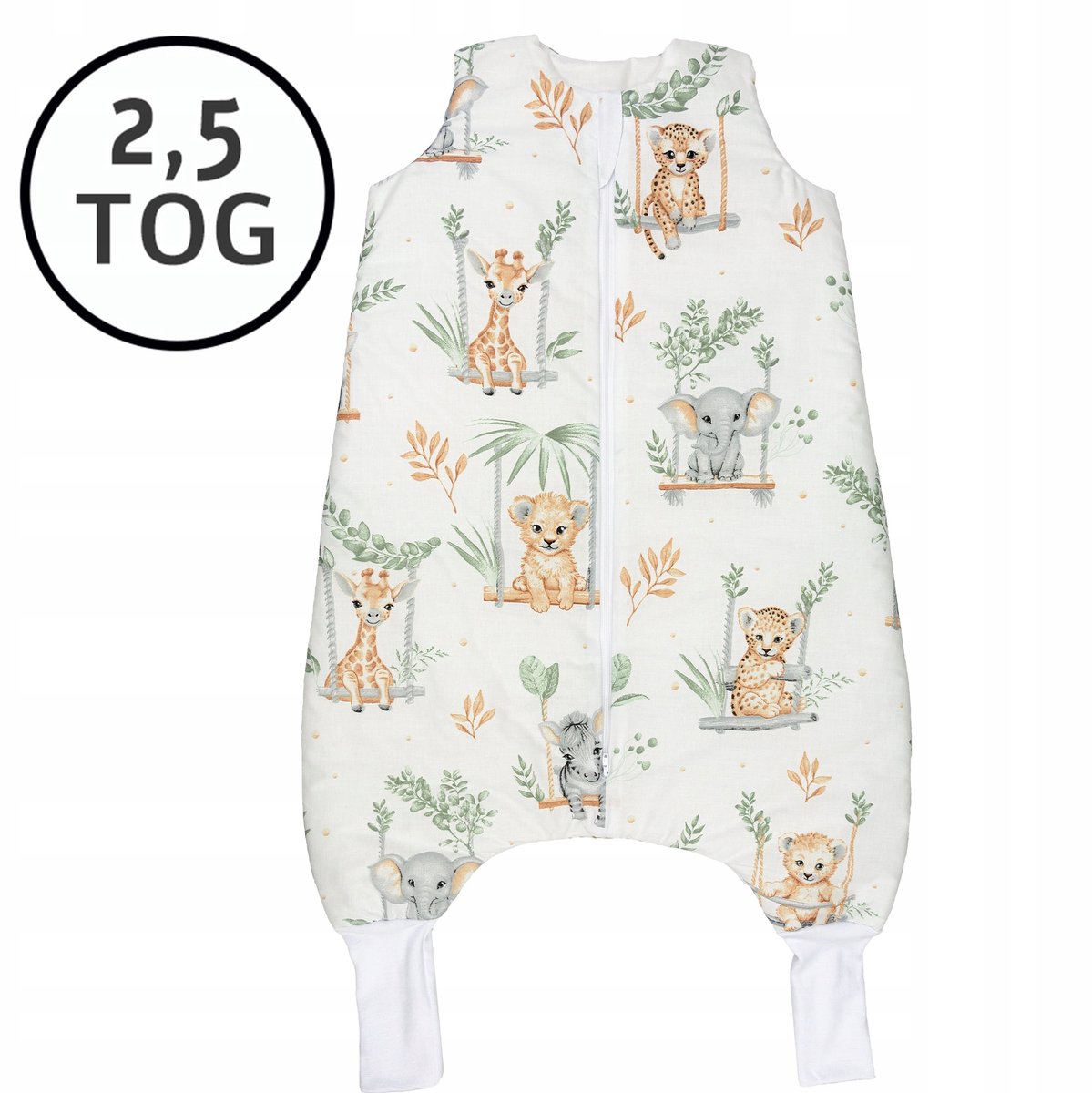 Merkloos Baby Slaapzak met Broekspijpen - 2.5 TOG, 100% Katoen