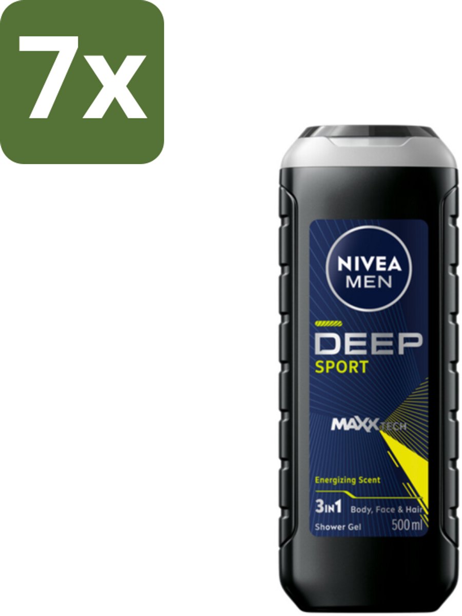 NIVEA MEN - Douchegel - Deep Sport - 500 ml - Bulkverpakking - 7 stuks