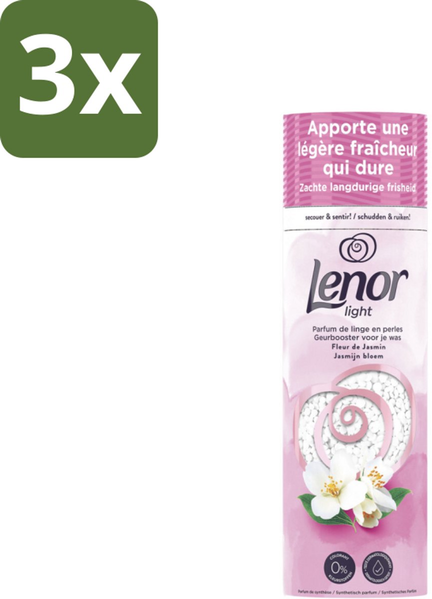 Lenor Light - Geurbooster - Jasmijn - Non-Stop Frisheid - 19 Wasbeurten - Bulkverpakking - 3 stuks