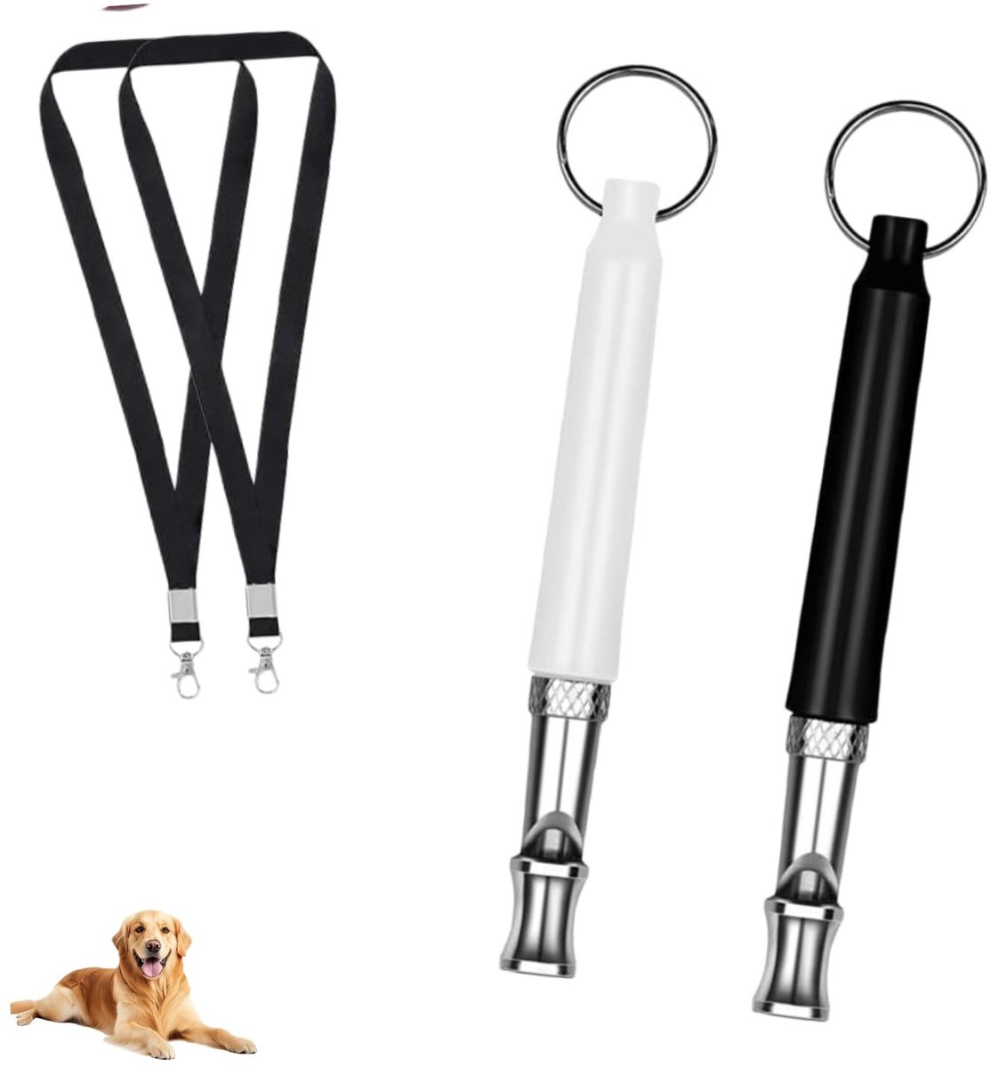 Ultrasone fluitjes voor honden - Set van 2 - Instelbaar - Anti-blaf en training - ShopVlot