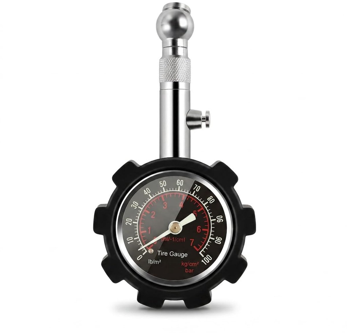 Bandenspanningsmeter 0-4 bar - mechanisch - messing - nauwkeurige meting zonder batterij - ShopVlot