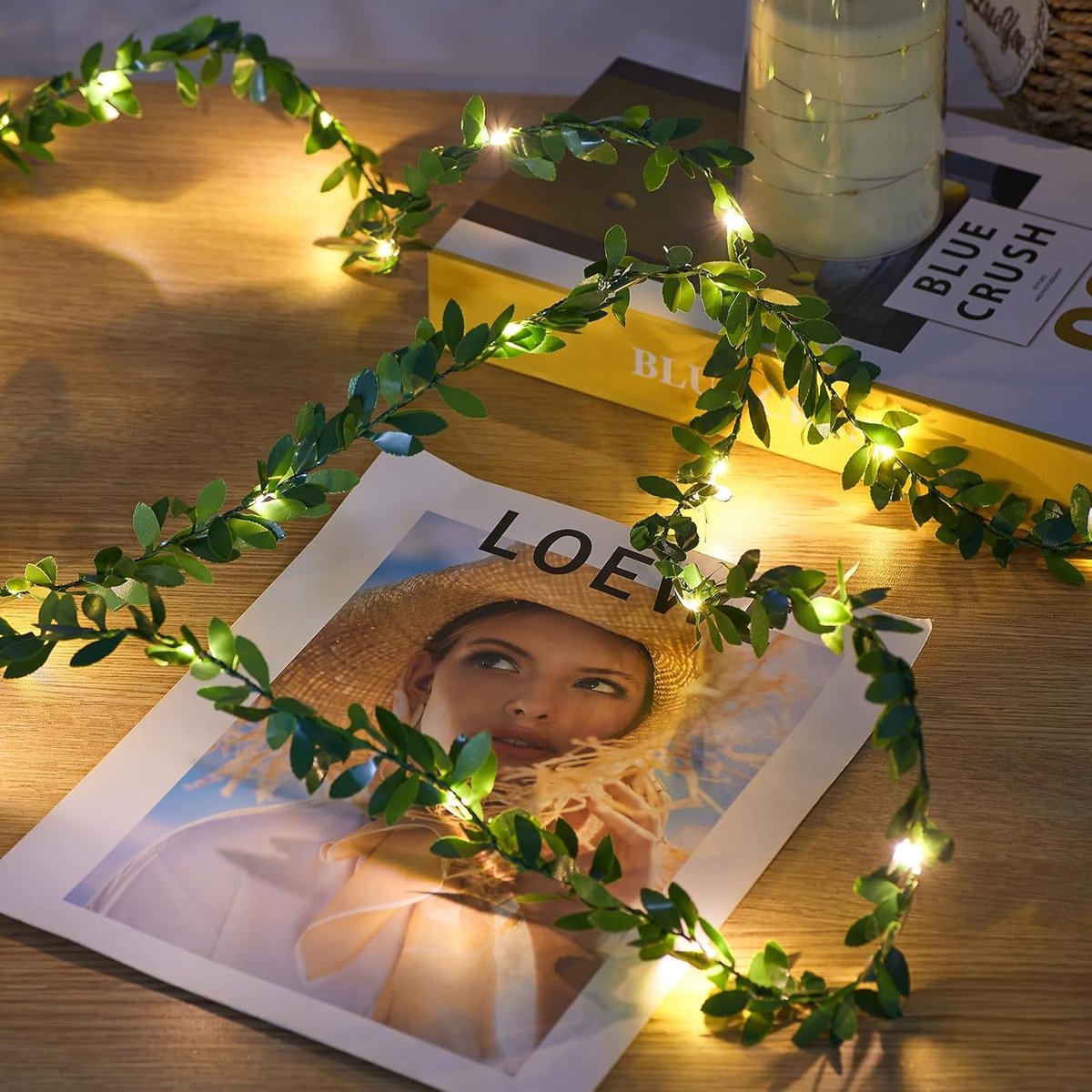 LED lichtslinger 5 m - 50 warmwitte LED's - USB en afstandsbediening - ideaal voor feesten - ShopVlot