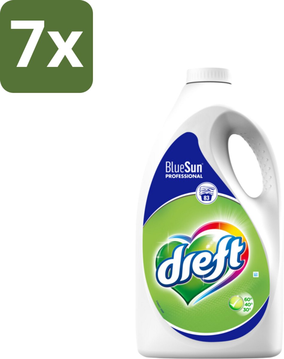 Dreft - Vloeibaar Wasmiddel - Professional - Voor dagelijks gebruik - 83 Wasbeurten - Bulkverpakking - 7 stuks