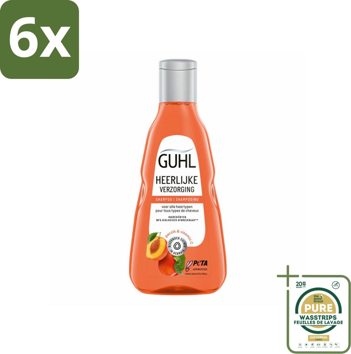 Guhl - Shampoo - Heerlijke Verzorging - 250 ml - Voordeelverpakking - 6 stuks - Guhl - Conditioner