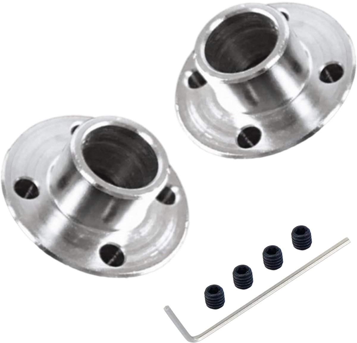 2pcs 12mm Rigid Flange Threshold Coupling, 45# Steel Flange Clutch, Motor Guide Shaft Coupling Jack for Motor - ShopVlot