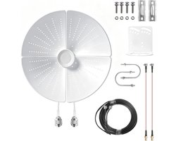 5G antenne voor buiten, richtantenne, 4G LTE MIMO voor router, signaalversterker, 600-6000 MHz, dual polarisatie, SMA - ShopVlot