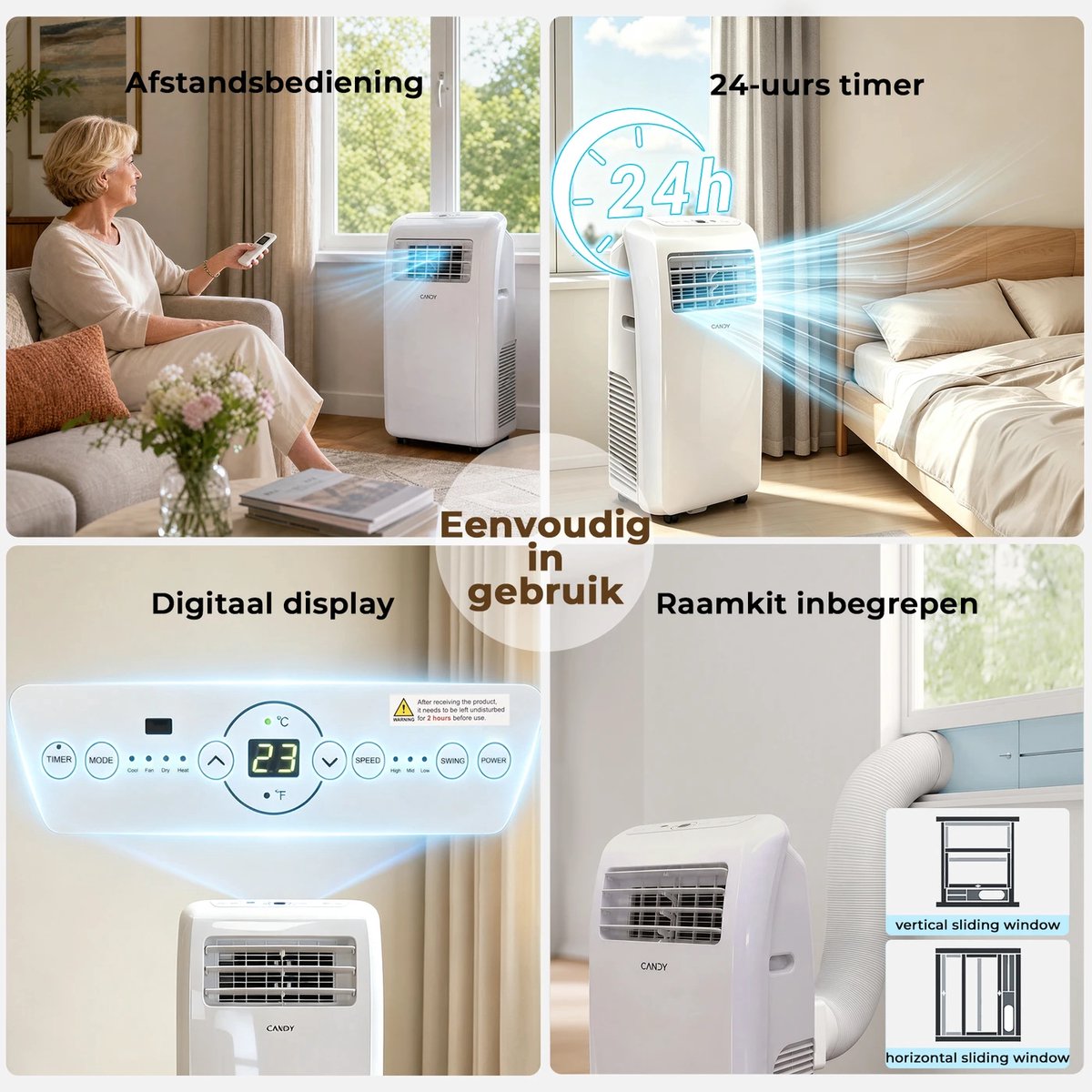 KungFu buy Mobiele Airco 12000 BTU - 24U Timer thumbnail 3