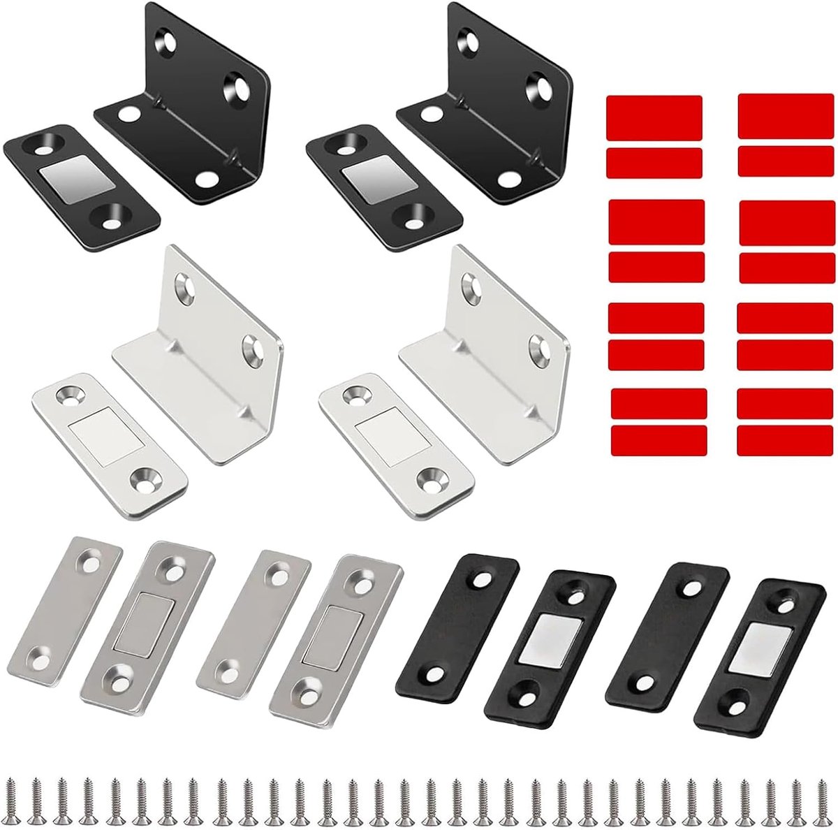 Deurmagneet set 8 stuks - ultra dun - zelfklevend - eenvoudig te monteren - ShopVlot