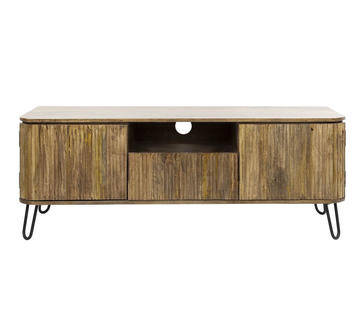 Giga Meubel Tv-meubel Wave - Naturel Hout - 135x40x50cm