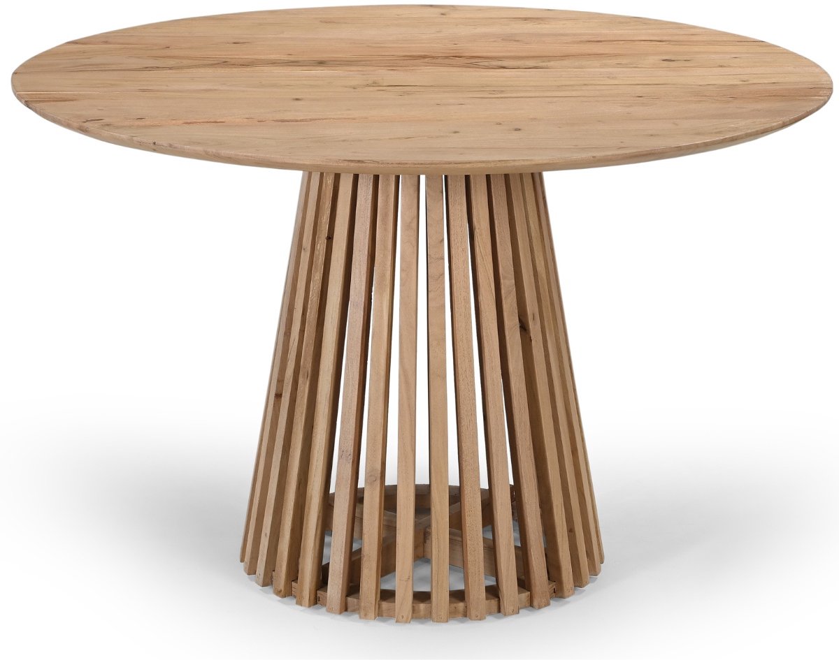 Giga Meubel Eettafel Seppe - Rond - Acaciahout - 120cm