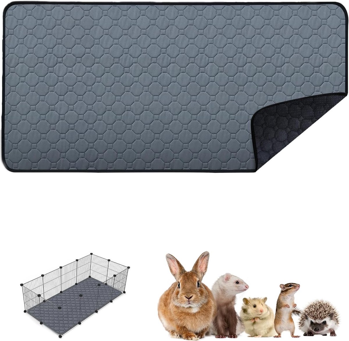 Puppyonderlegger 60 x 90 cm - wasbaar en herbruikbaar - waterdicht en antislip - ShopVlot