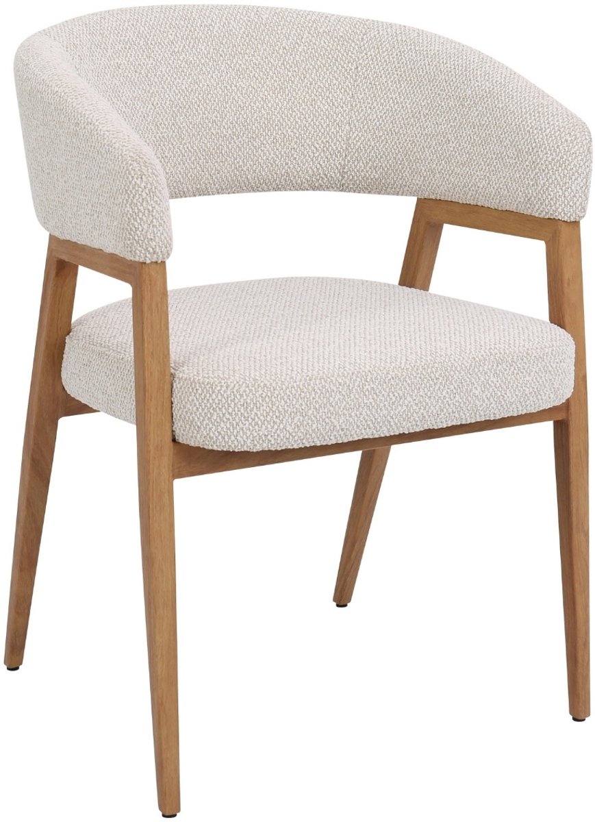 DÉJA Living Eetkamerstoel Fureso - Beige/Naturel - Set van 2